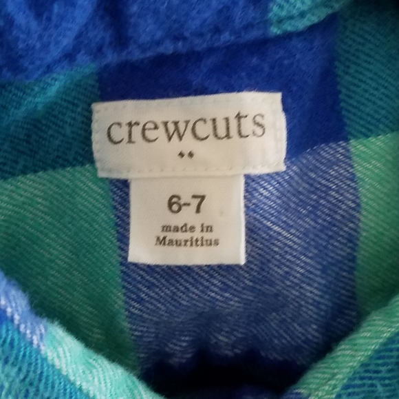 Crewcuts Lightweight Flannel Plaid Button Down 8 - Picture 5 of 5